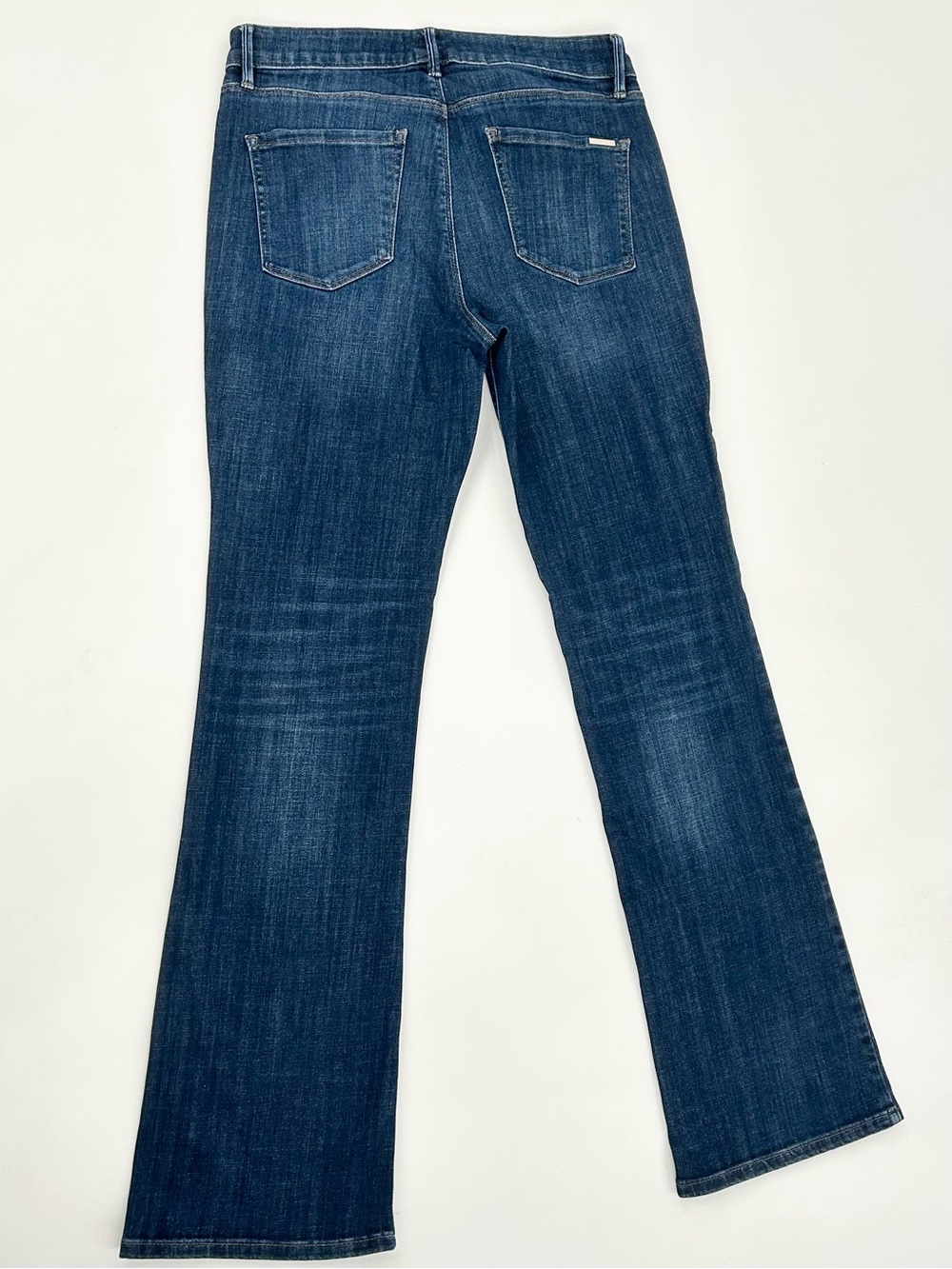White House Black Market Mid Rise Boot Everyday Soft Jeans Size 10 Dark Wash